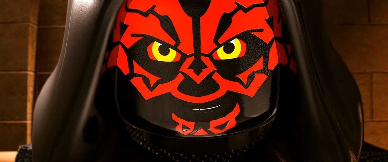 Darth Maul peers out from a hood in one of the best kids games on PS5, LEGO Star Wars