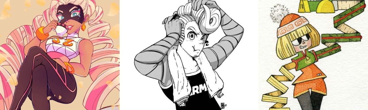Nadia Highlights the Internet's Best ARMS Fanart | VG247