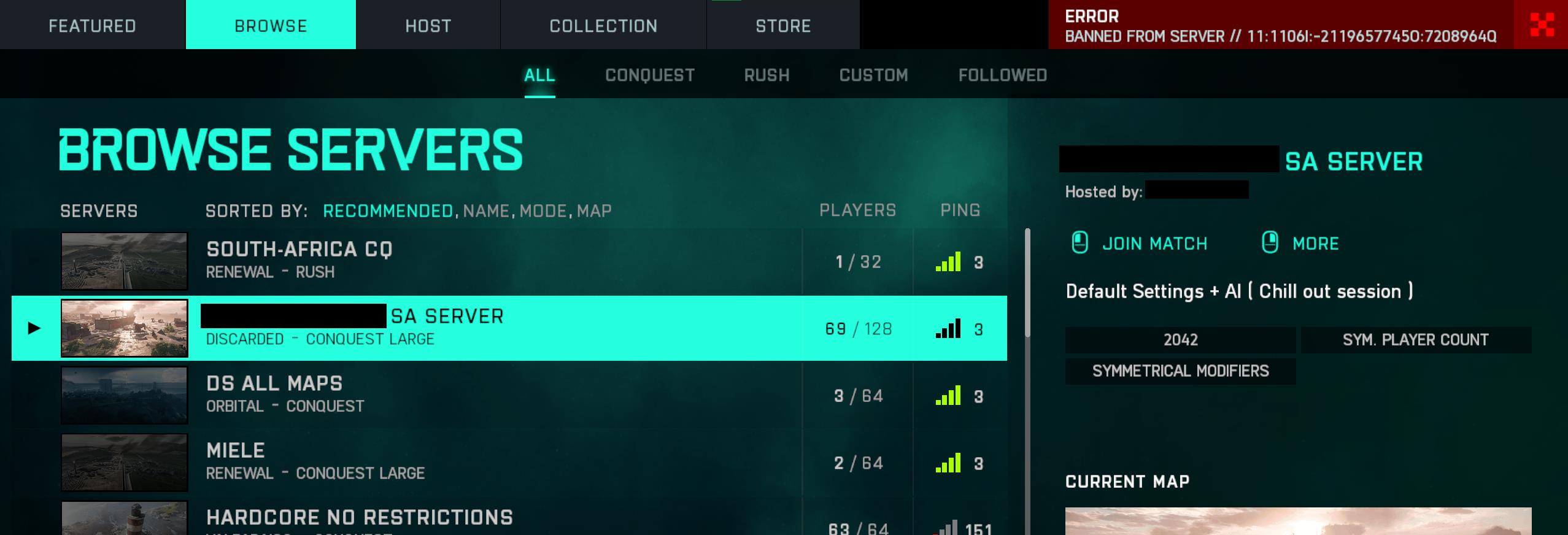 Battlefield 2042 players in South Africa held hostage to server admins due to diminishing player base - 90