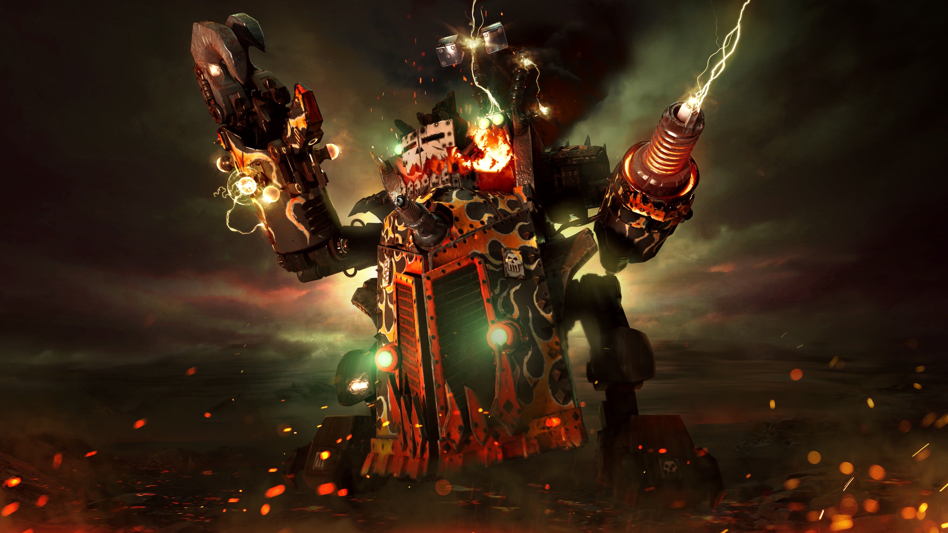 Image for Warhammer 40,000: Dawn of War 3 - playing Eldar, Ork & Space Marine factions off against each other