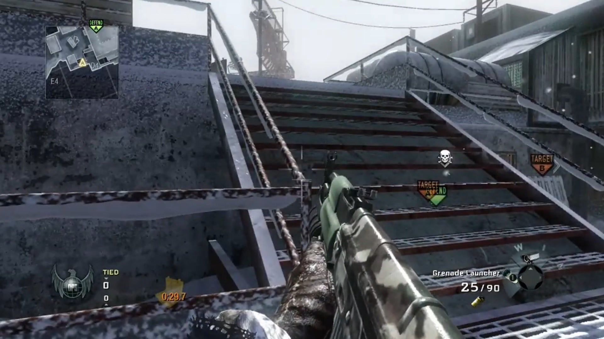 Black Ops 1 grenade launcher trick shot screenshot