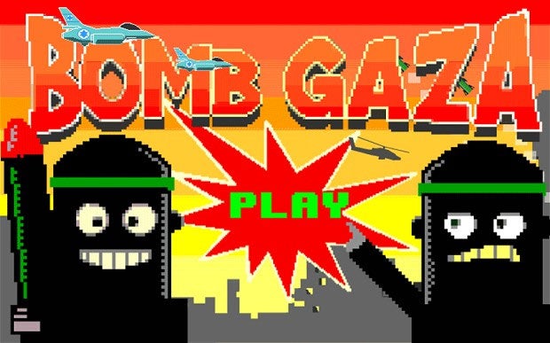 Image for "Bomb Gaza," "Gaza Assault" and "Whack the Hamas" are all live on Google Play