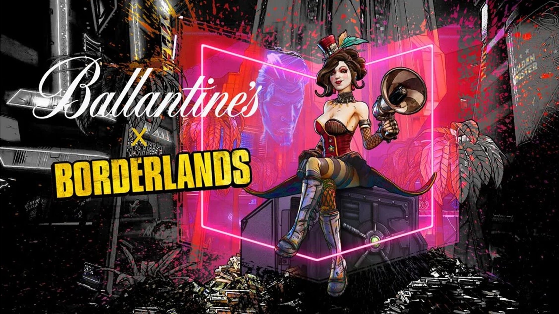 Image for Borderlands and booze partner for an official Mad Moxxi Ballantine’s Whisky