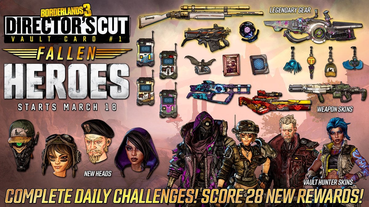 Borderlands 3 add on Director s Cut lands March 18  Broken Hearts Day event returns tomorrow - 14