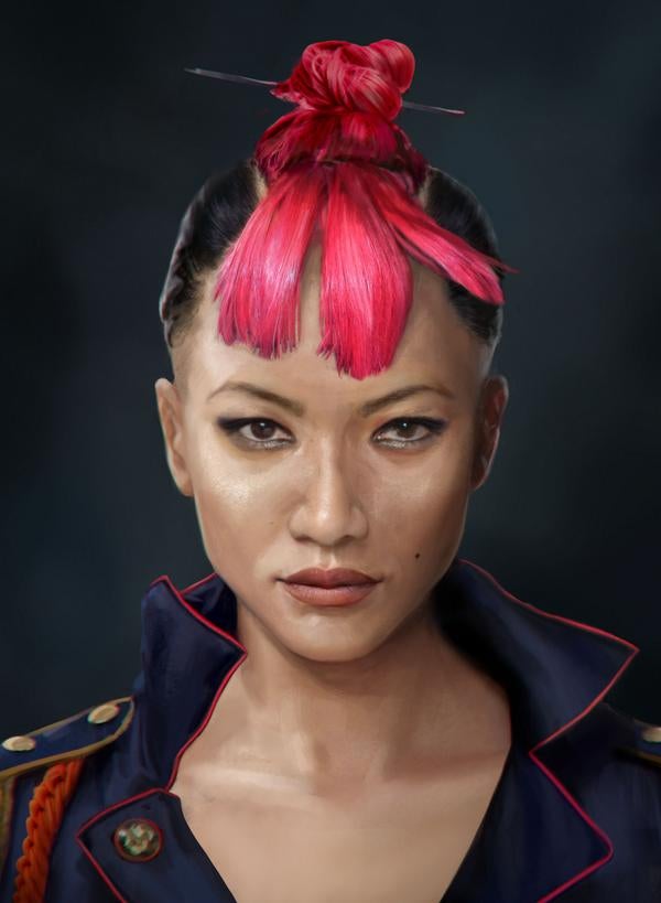 Image for Pagan Min's right-hand woman sports atomic pink hair and a confident smirk 