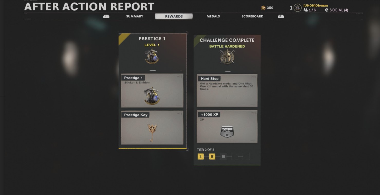 what do prestige keys do in call of duty cold war