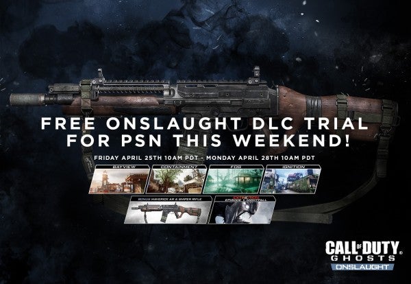 Image for Call of Duty: Ghosts - Onslaught DLC free to PSN users this weekend