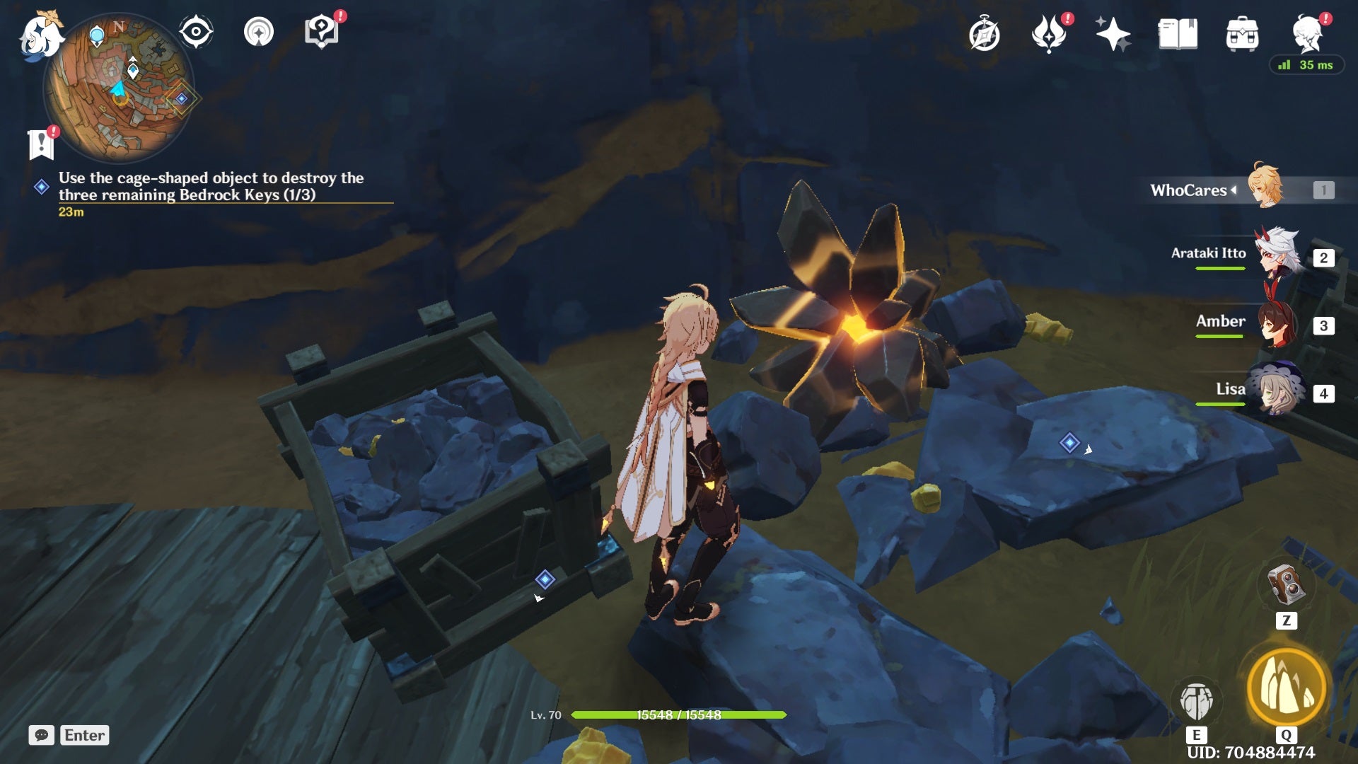 Genshin Impact  How to destroy bedrock keys in The Chasm - 49