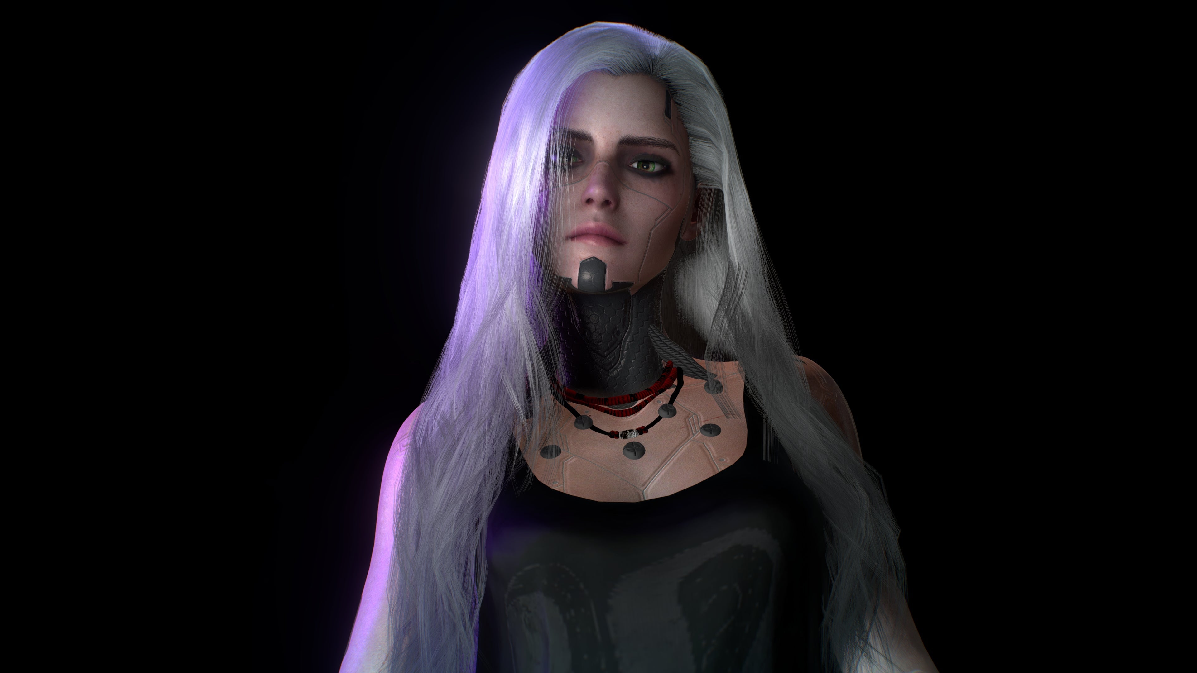 Image for Here's what a custom Ciri in Cyberpunk 2077 could look like