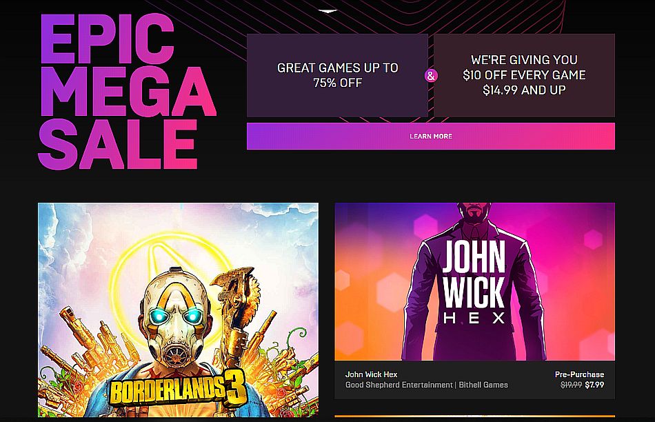 Image for Epic Games Store sale is live with $10 off pre-orders and any game over $14.99