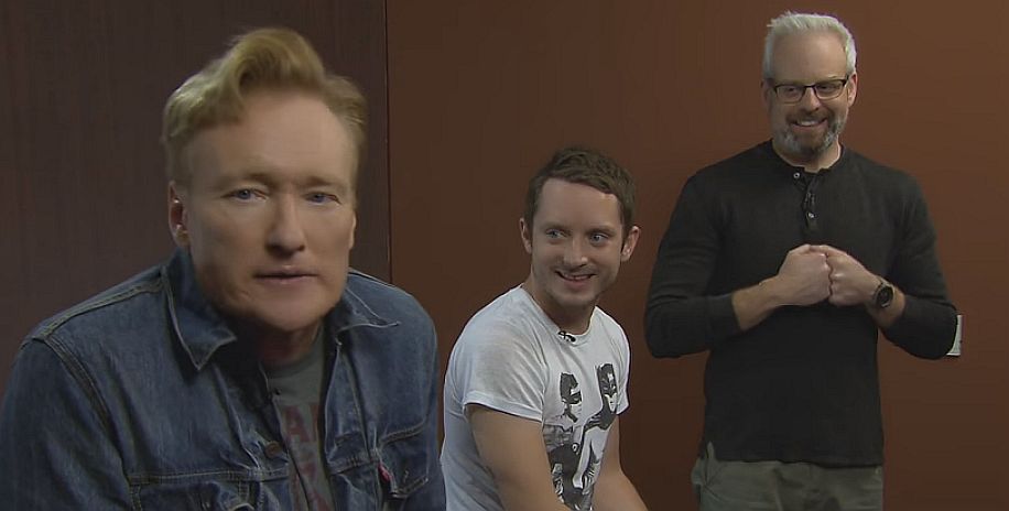 Image for Clueless Gamer Conan O'Brien plays Final Fantasy 15 - or "Middle-earth Entourage" as he calls it