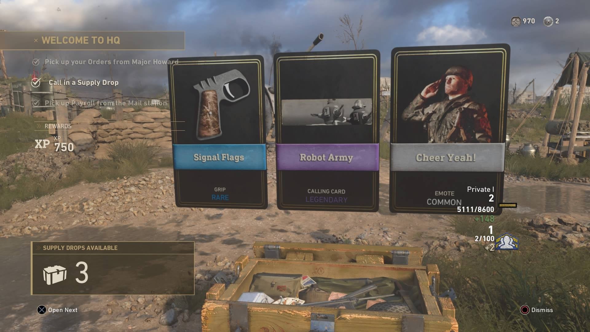 Image for Call of Duty WW2  - everything you need to know about loot box Supply Drops, Social Score, Armory Credits