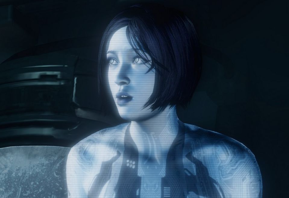 Image for Halo's Cortana is "not really" in the nip but she chooses to appear that way