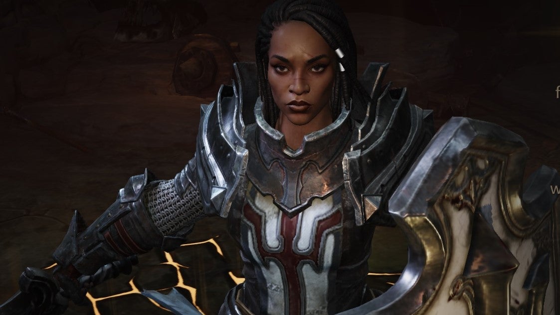 Image of female Crusader from Diablo Immortal