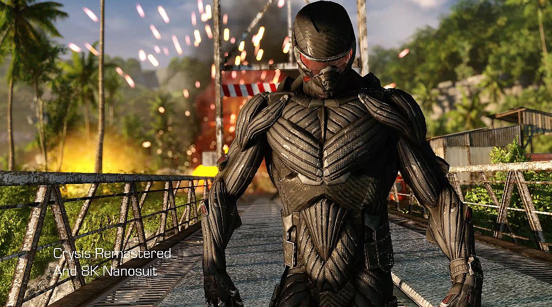 Image for Crysis Remastered tech trailer shows the original compared to 8K visuals