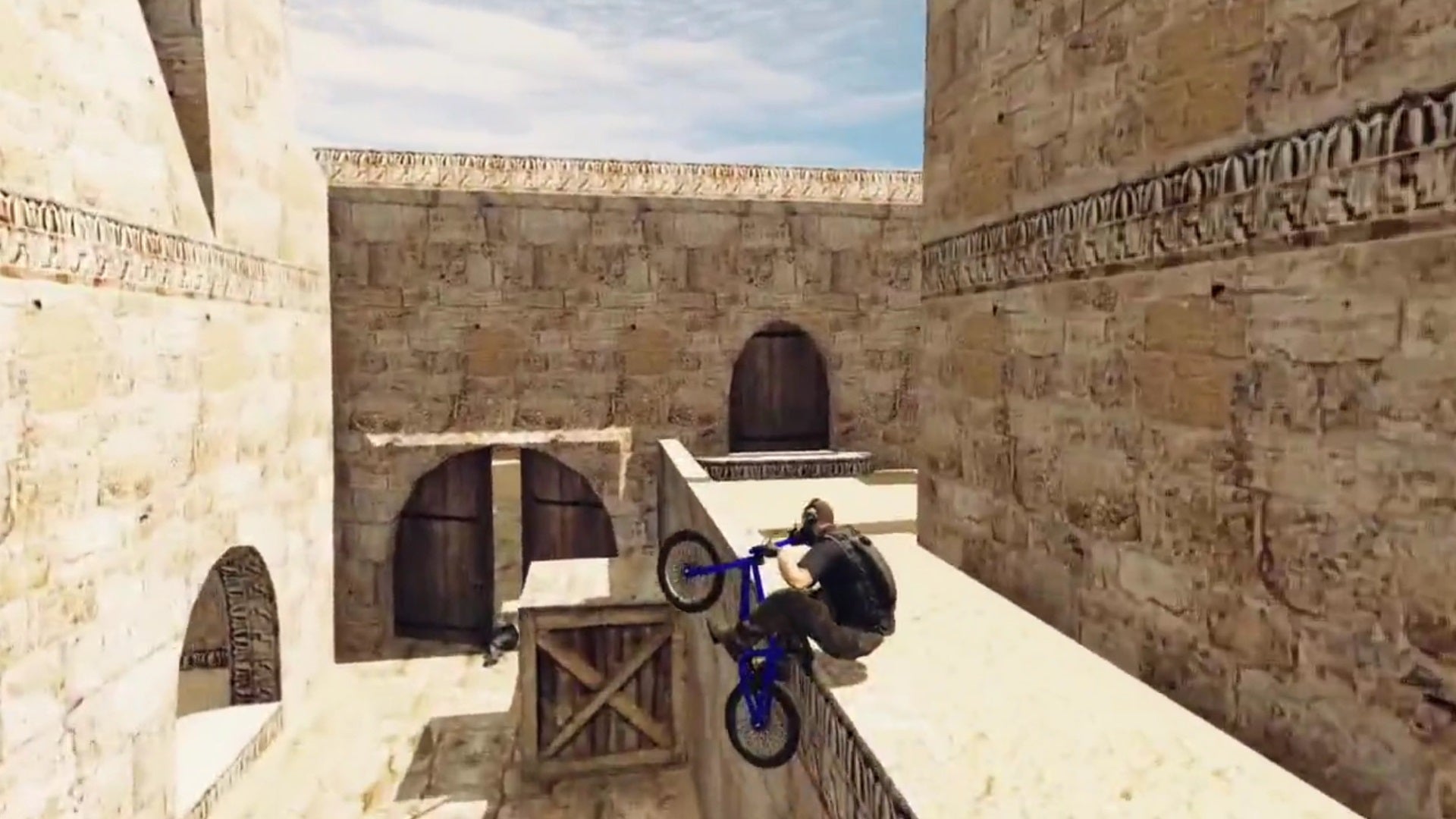 Image of Dust 2 from CSGO in the GTA 5 engine