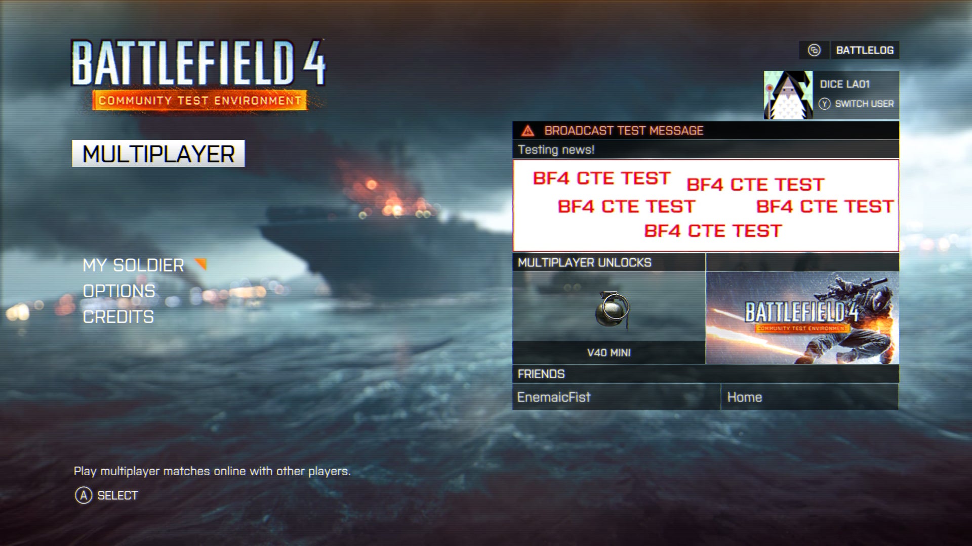 Image for Battlefield 4's CTE comes to Xbox One next week