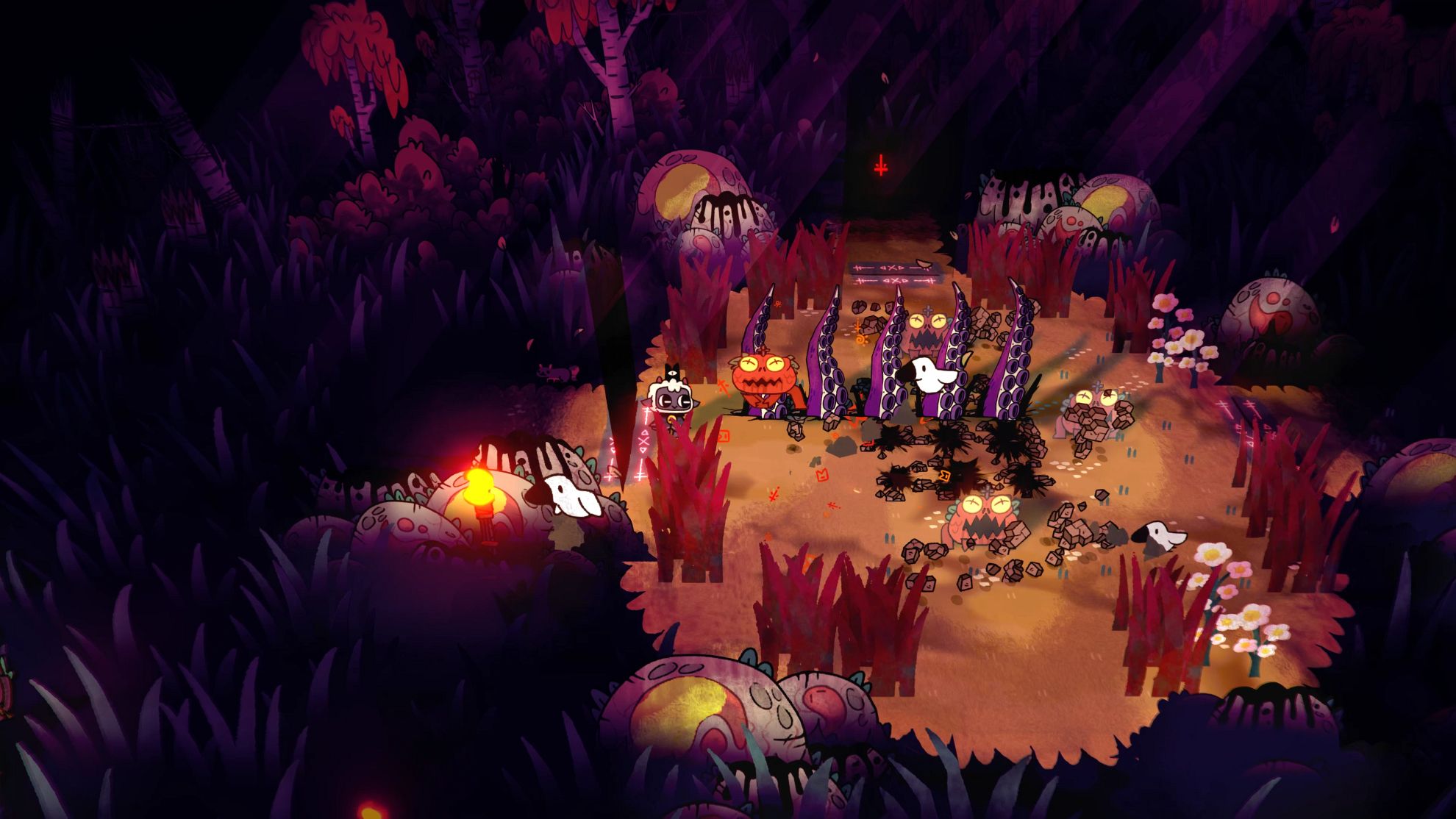 Cult of the Lamb is a  game that finds you running a cult - 8