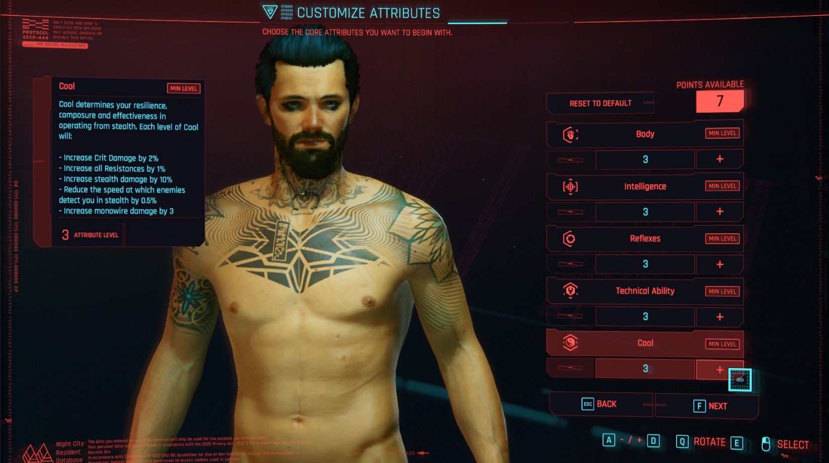 Image for Cyberpunk 2077 Attributes | How to pick your starting Attributes