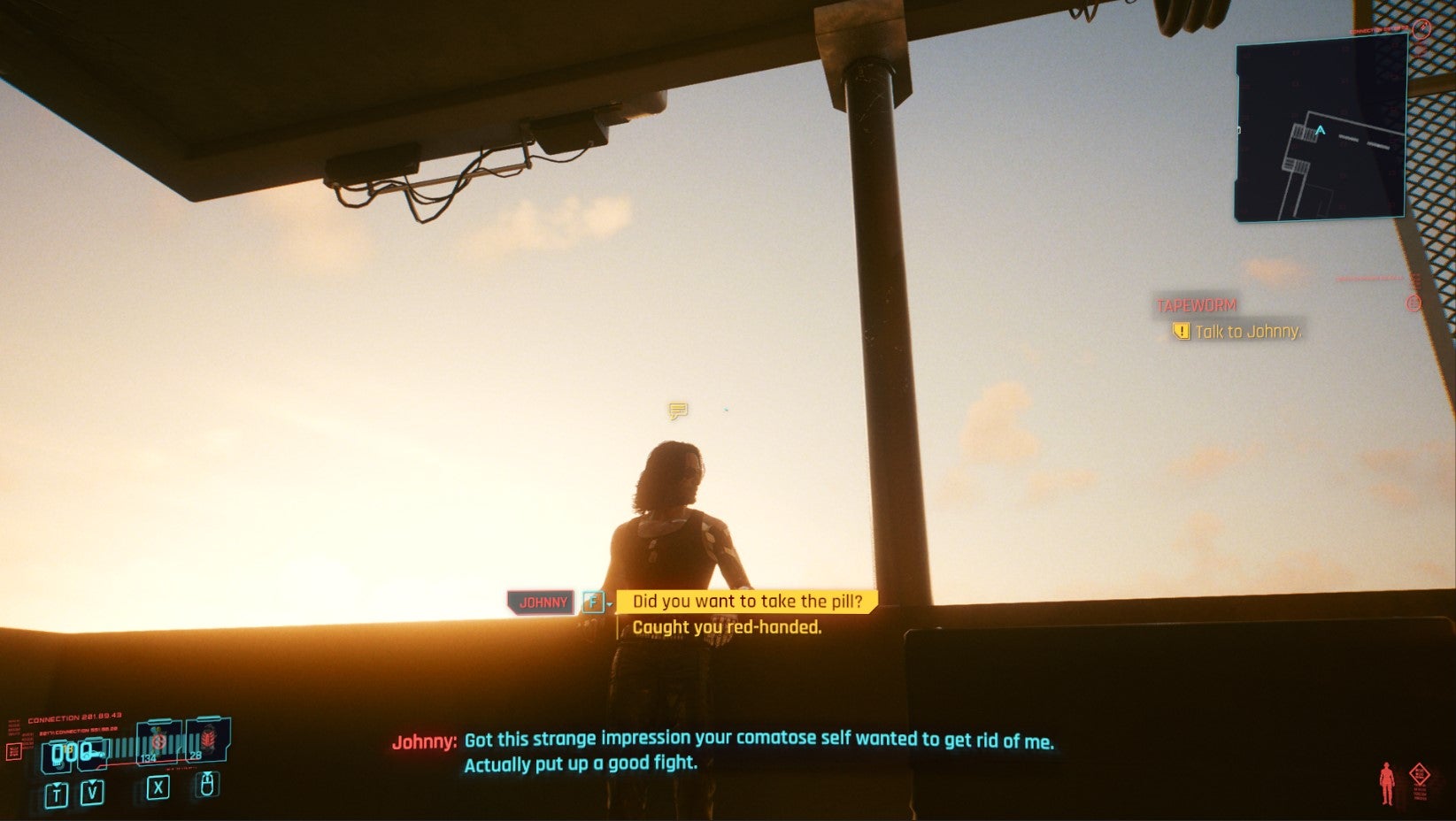 Cyberpunk 2077 Tapeworm and Chippin’ In Should you give Johnny