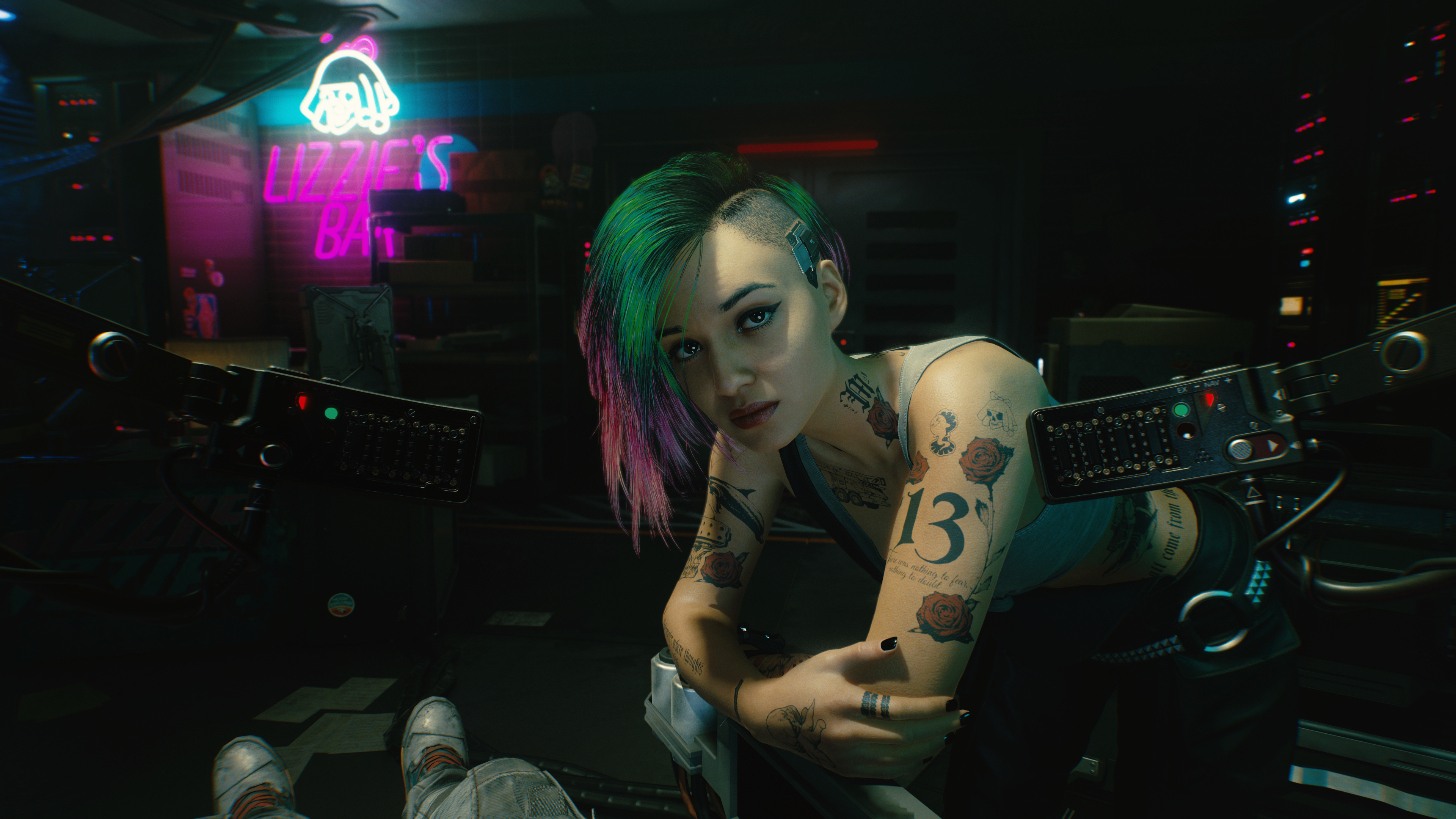 One of the characters in Cyberpunk 2077 has a Radiohead tattoo | VG247