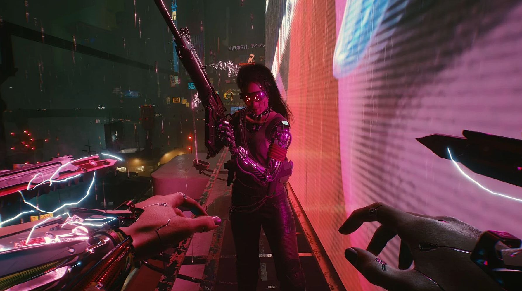 Image for A Cyberpunk 2077 modder is bringing back the cut wall-running mechanic
