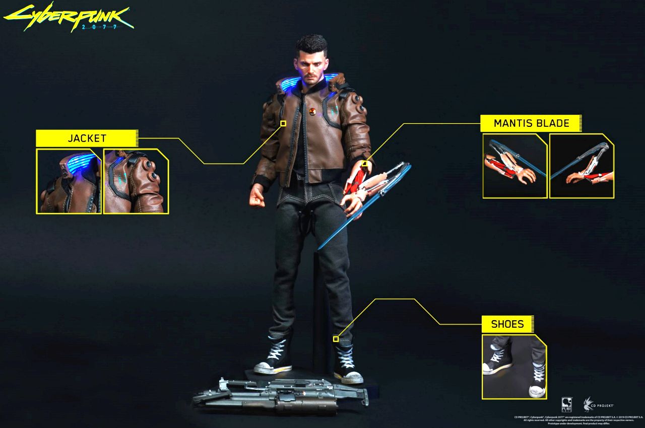 Own a version of V from Cyberpunk 2077 in action figure form - 18
