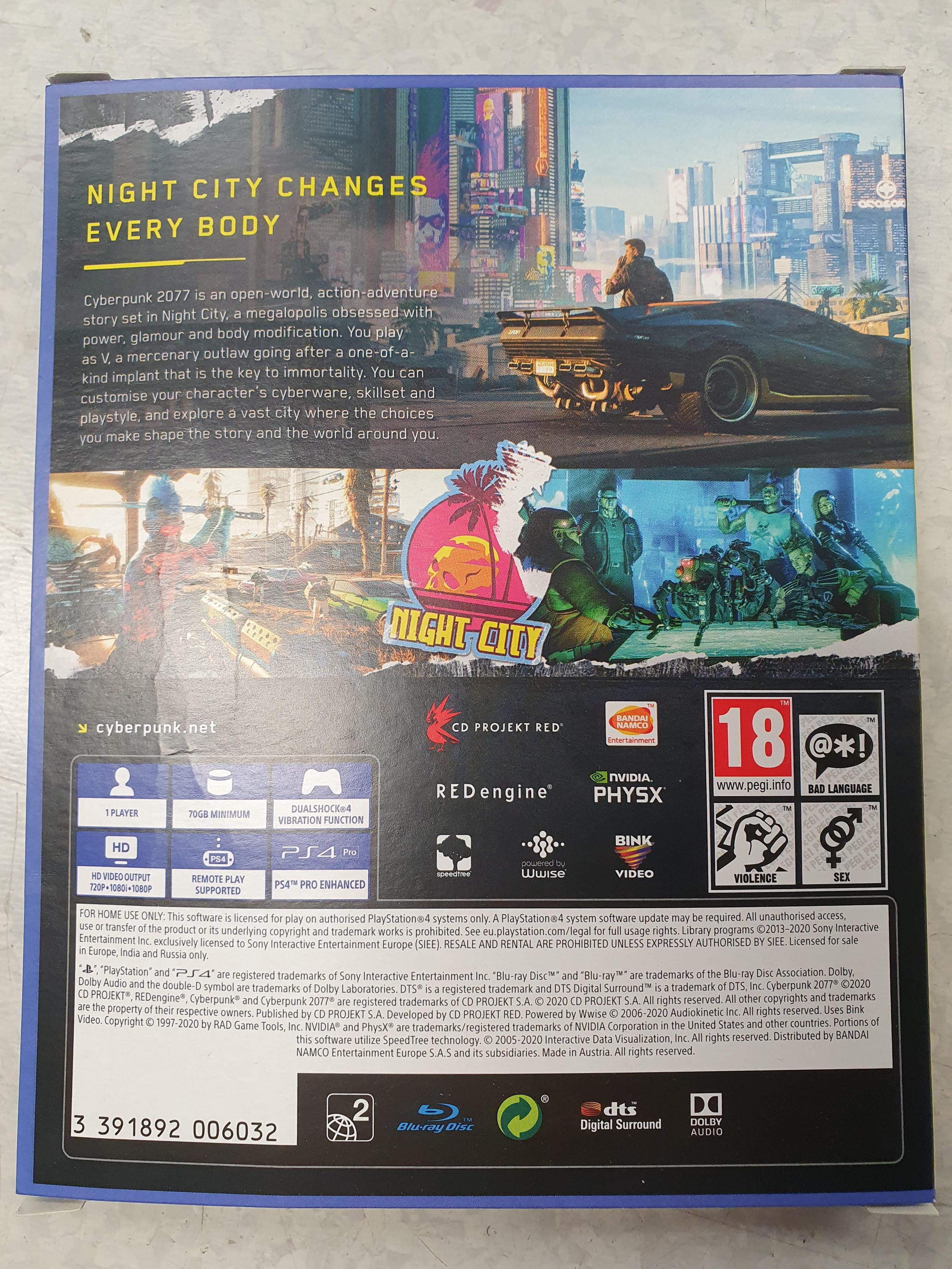 Cyberpunk 2077 comes on two Blu ray discs - 20