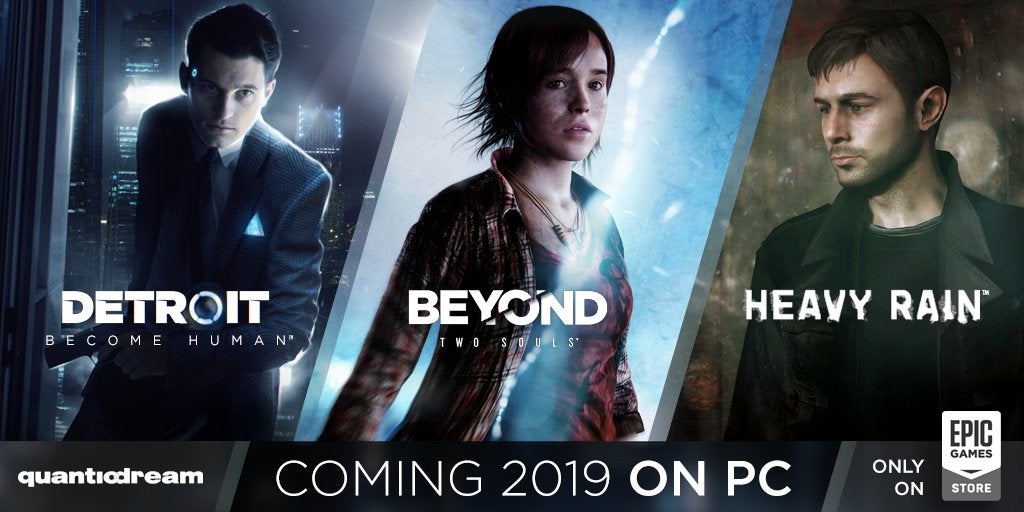 Image for Heavy Rain, Beyond: Two Souls, Detroit: Become Human coming to PC as Epic Games Store exclusives