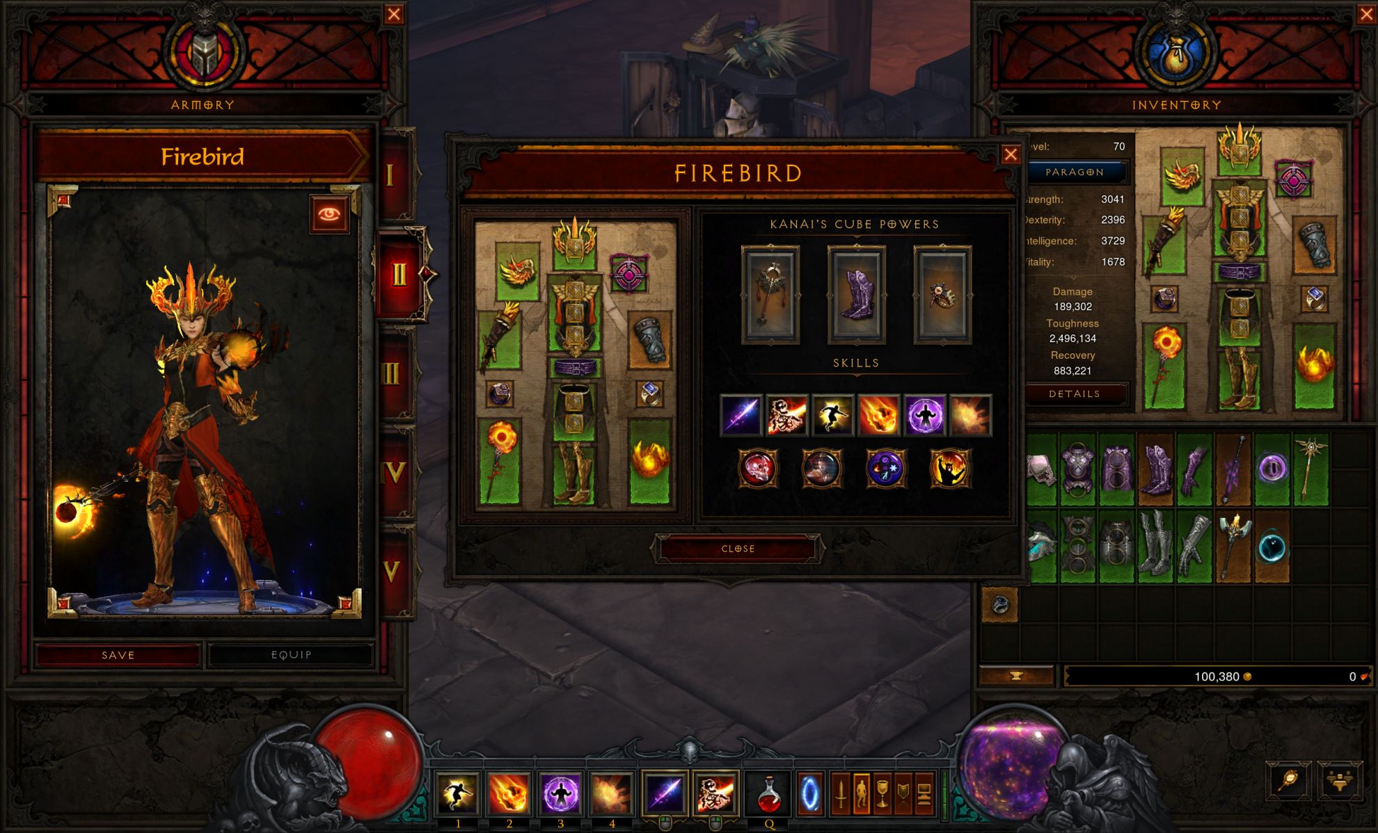 Image for Diablo 3's new Armory will let you swap gear, skills, gems and more for rapid-fire gameplay switches
