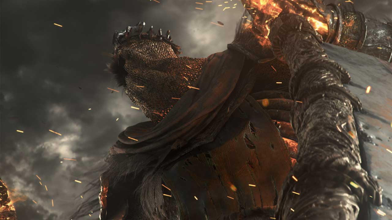 dark souls yhorm the giant statue