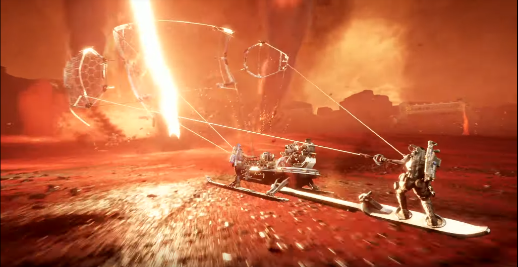 Image for Gears 5 story trailer reveals extreme alien windsurfing gameplay