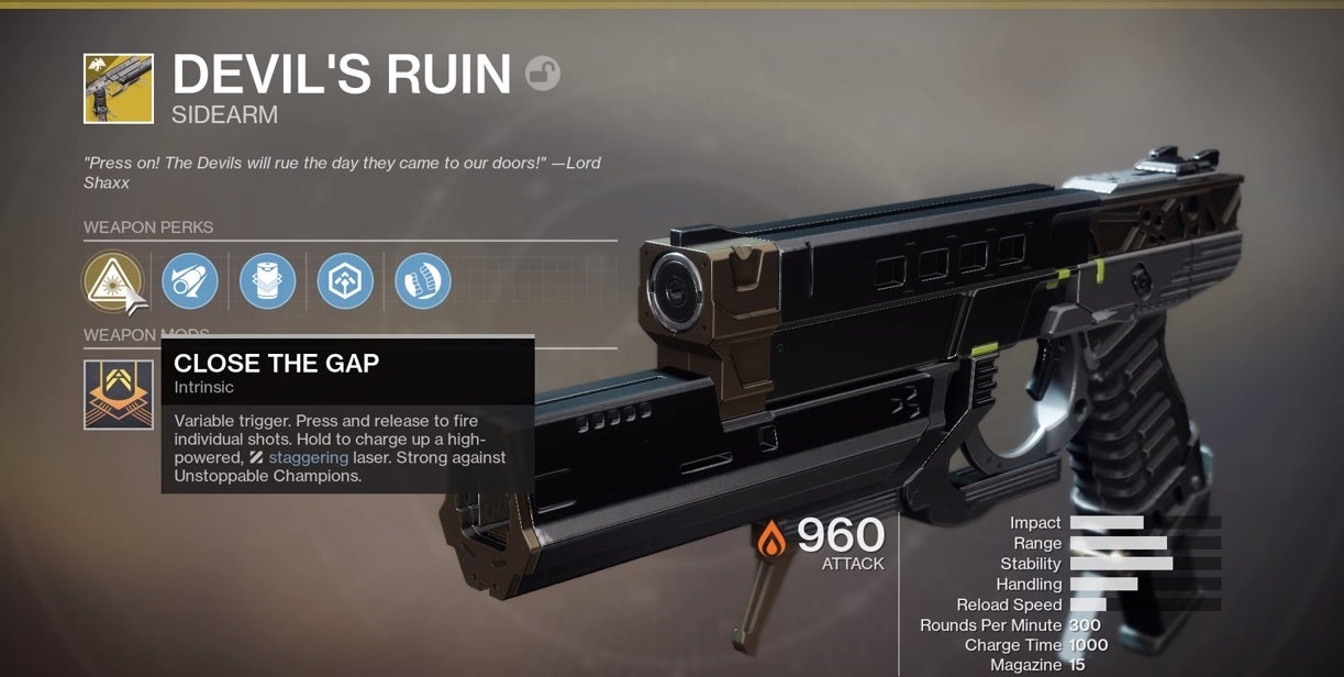 Image for Destiny 2: Season of Dawn - How to get Devil's Ruin Exotic sidearm
