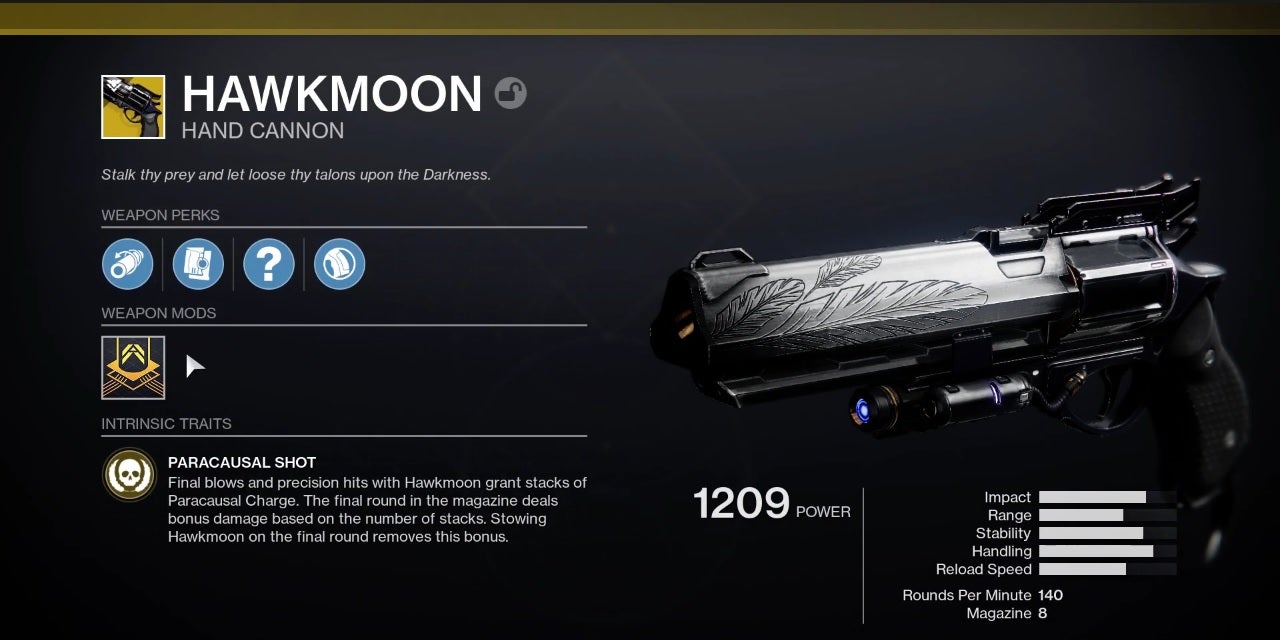 Image for Destiny 2: Beyond Light - How to complete As the Crow Flies and get the Hawkmoon Exotic Hand Cannon