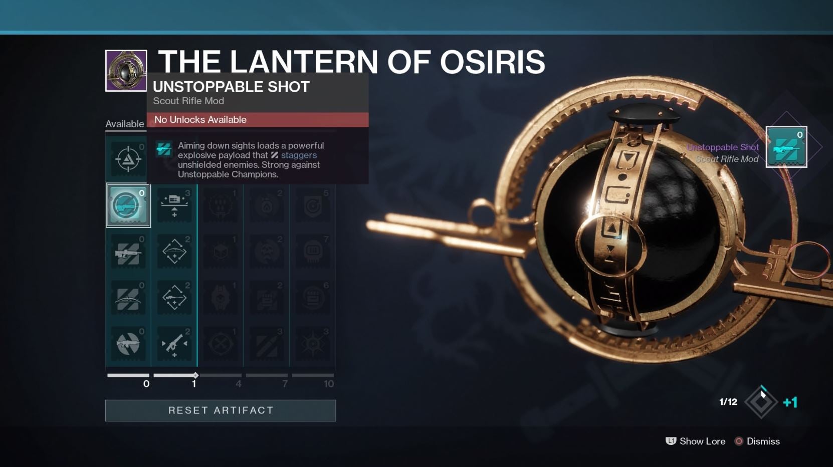 Image for Destiny 2 Season of Dawn: The Lantern of Osiris guide - best Artifact mods