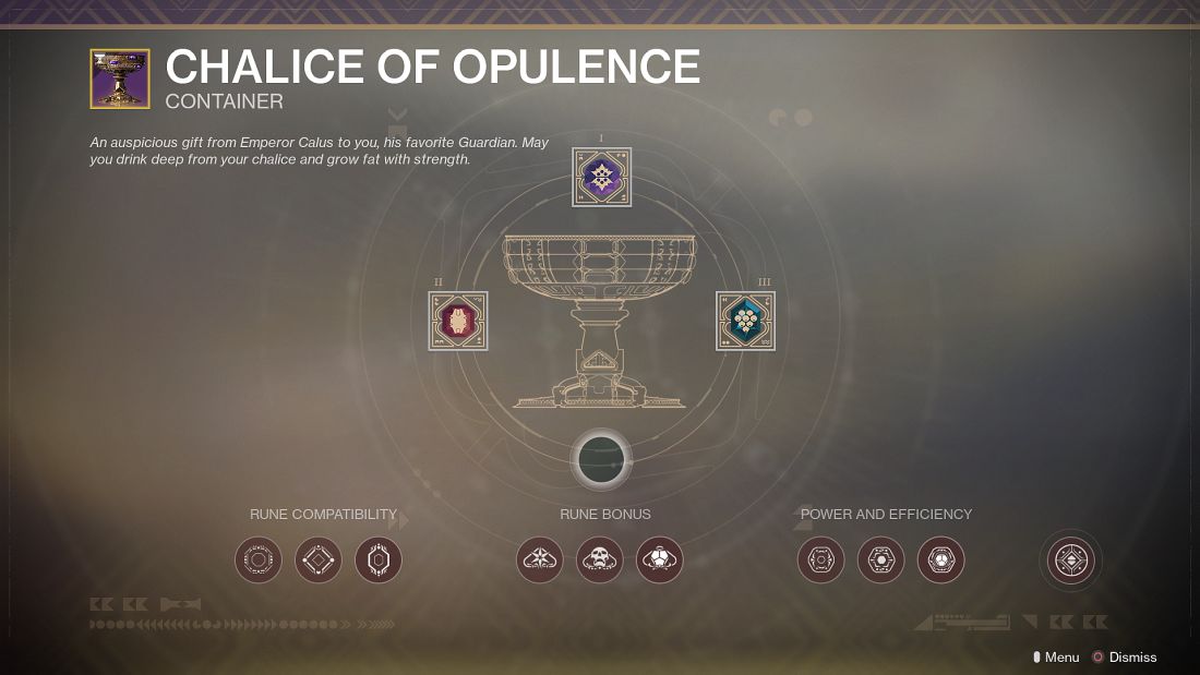 Image for Destiny 2: Chalice of Opulence crafting and upgrade guide