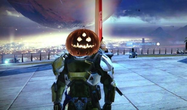 Image for Destiny Halloween update adds pumpkin head vanity item