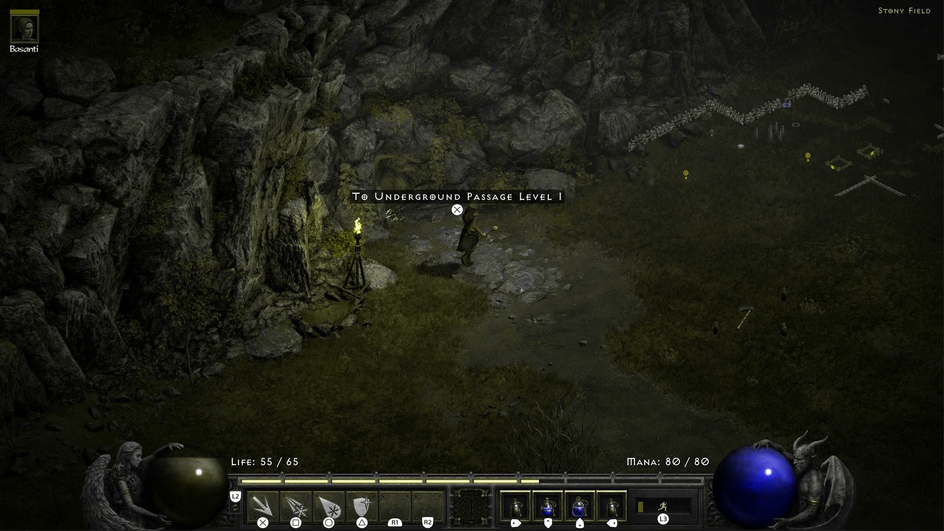 Diablo 2 Resurrected Cairn Stones and Underground Passage Location - 76