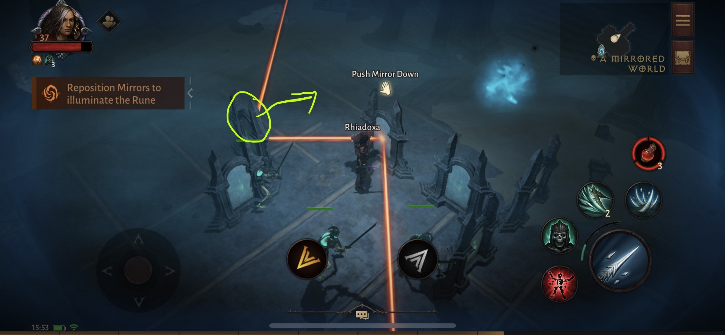 Diablo Immortal  How to solve the 9 Lamps and Mirror Puzzles in the Lost Runes quest - 12