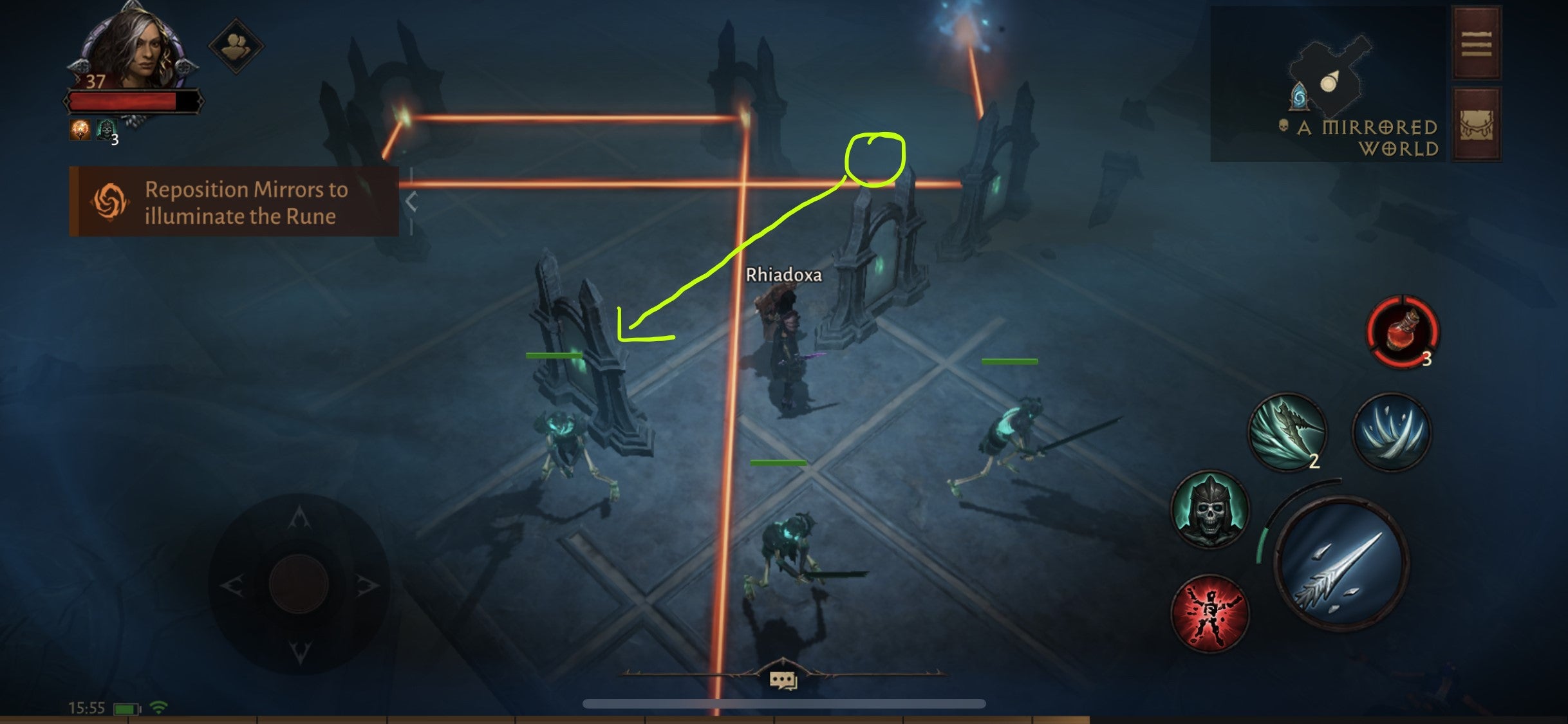 Diablo Immortal  How to solve the 9 Lamps and Mirror Puzzles in the Lost Runes quest - 94