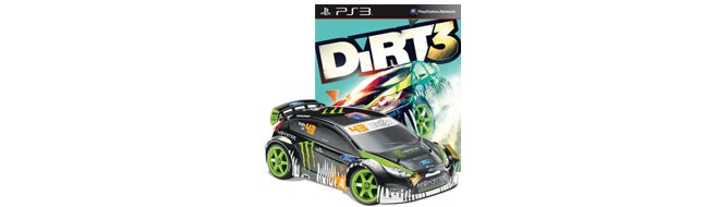 Image for $300 DiRT 3 LE listed by GameStop, features Ken Block RC car