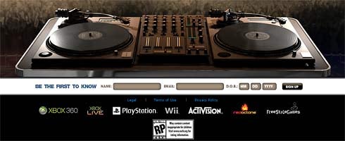 Image for DJ Hero site goes live