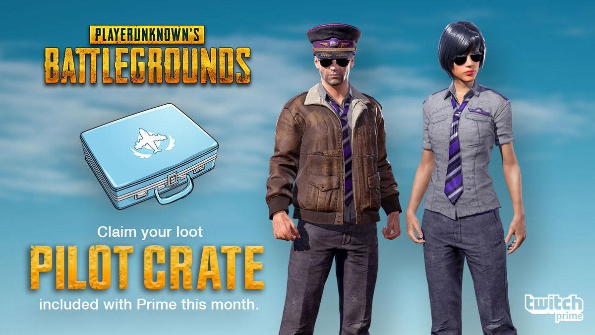 Image for Latest Twitch Prime loot for PUBG is aviator-themed