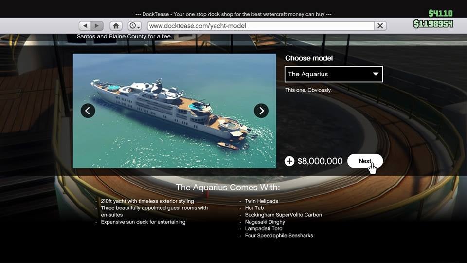 Gta Online Vip Modes Yacht Details Hot Tubs Everything Included In The New Dlc Vg247