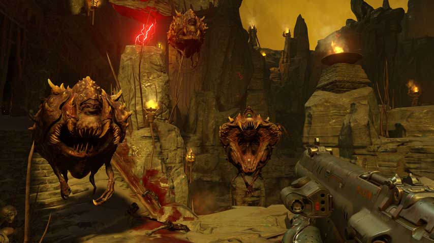 Image for DOOM E3 2015 gameplay shows chainsaw and brutal melee finishers