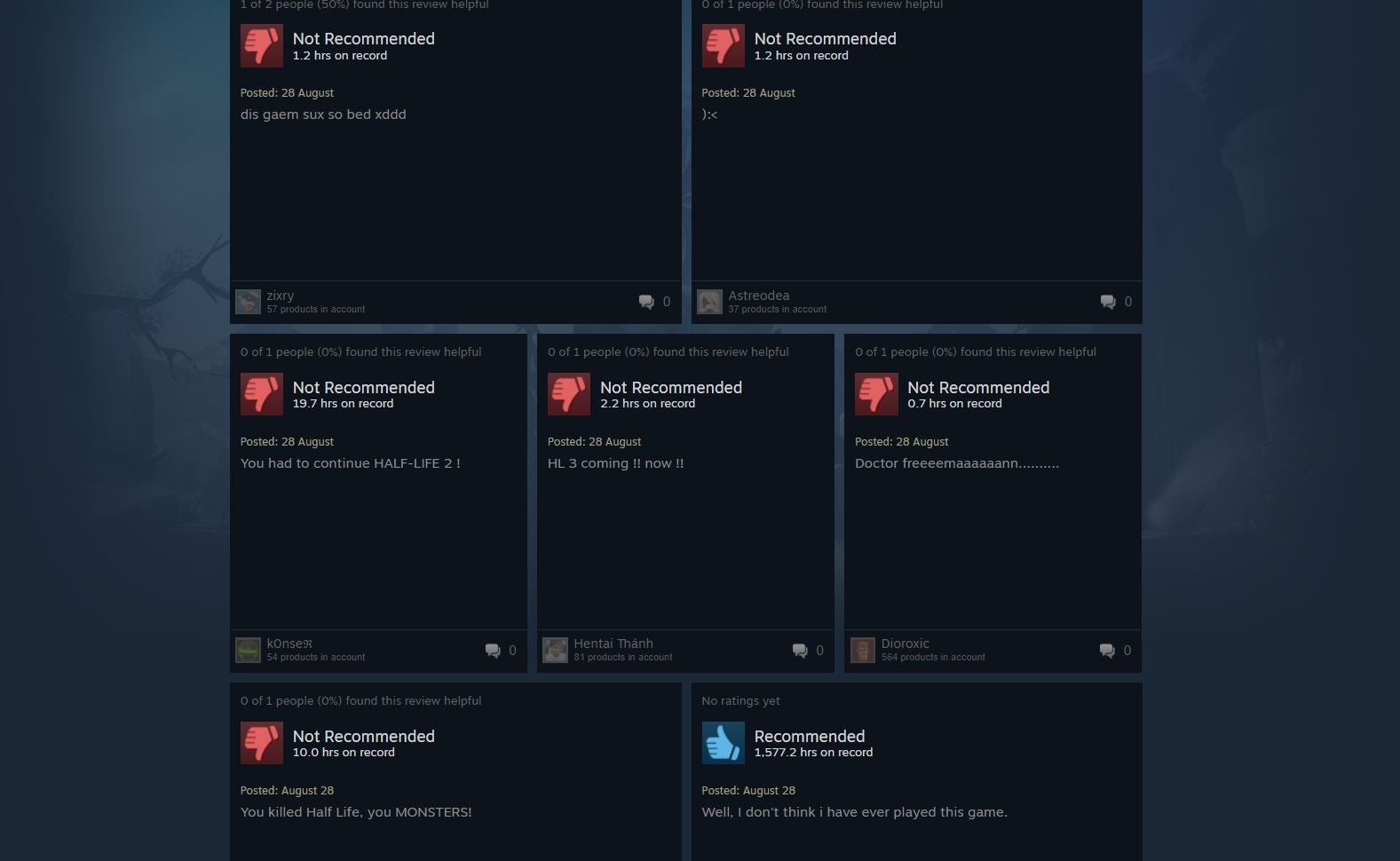 People are giving Dota 2 negative Steam reviews because Valve didn't make  Half-Life 3 | VG247