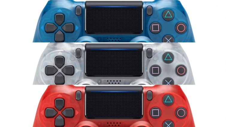 Image for Sony's bringing back its translucent controller series with three Crystal DualShock 4 colors