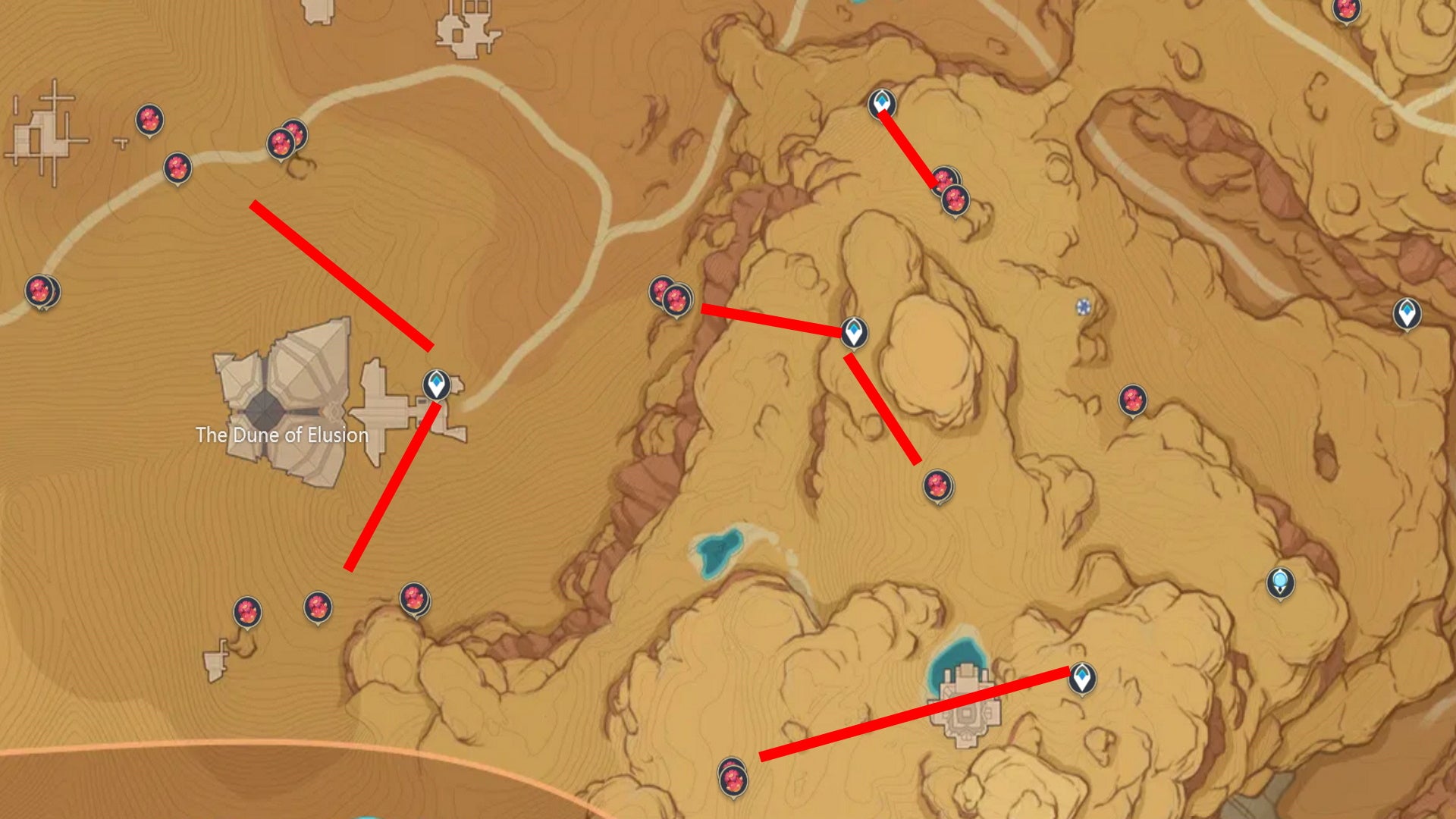 Genshin Impact all Redcrest locations and Redcrest farming routes - 33