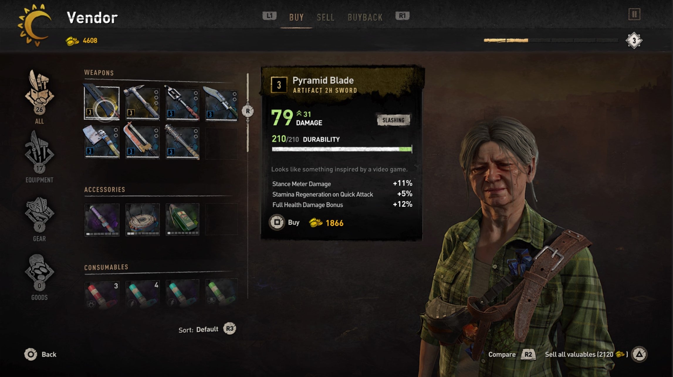How to find the best weapons and repair weapons in Dying Light 2 - 70
