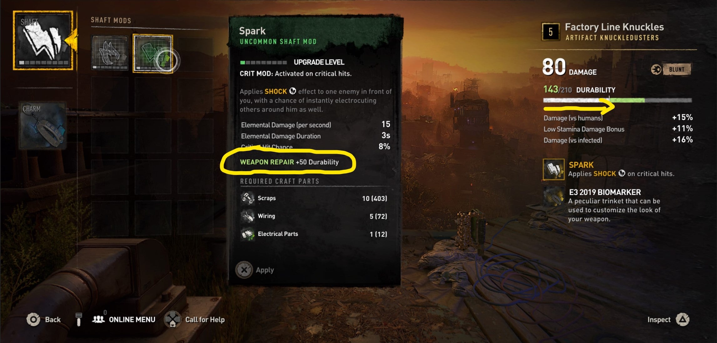 How to find the best weapons and repair weapons in Dying Light 2 - 54